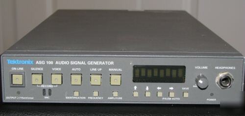 Tektronix asg-100 commercial broadcast audio generator