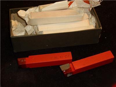 Lot of 12 carbide tipped tool bits al-12-07/left hand