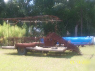 Crop harvesting machine, sweet potato< etc>