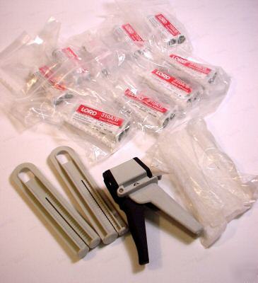 Tah plus dual barrel epoxy dispenser w/9 cartridges