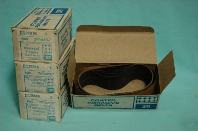 Wetordry, cloth belts, 3M trimite, 600X, (lot of 20)
