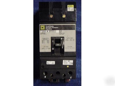 Oem square d 200 amp circuit breaker KA26200BC 600 volt