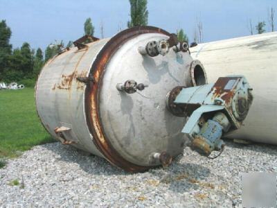 3,000 gallon stainless jacketed mix tank reactor 3010