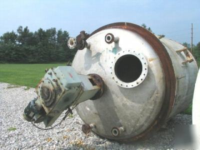 3,000 gallon stainless jacketed mix tank reactor 3010