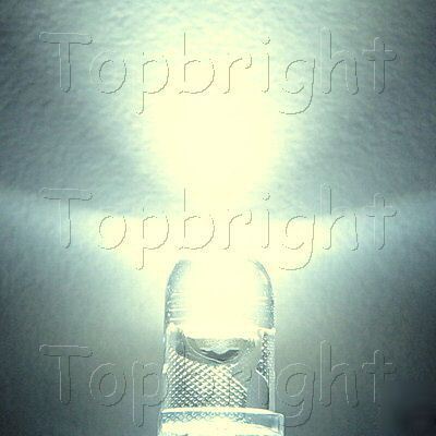 50 pc 0.5W 5-chips 5MM 60Â° high power white led 100KMCD