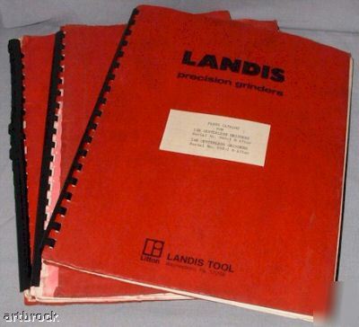 Landis 12R 14R centerless grinder operator & parts man
