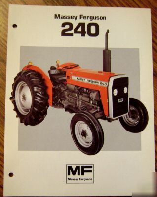 Massey ferguson mf 240 tractor spec sheet brochure