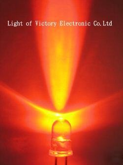 <>200 x 5MM super bright red led lamp 25,000MCD f/s,f/r