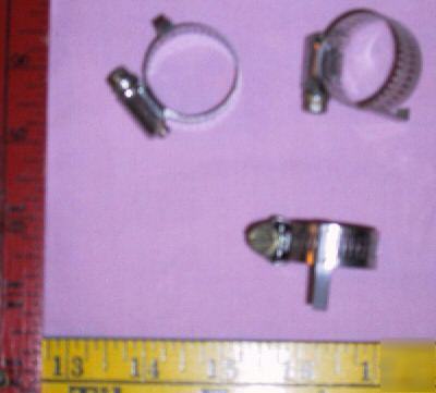 50 ideal hose clamps w/ retaining clips, 1