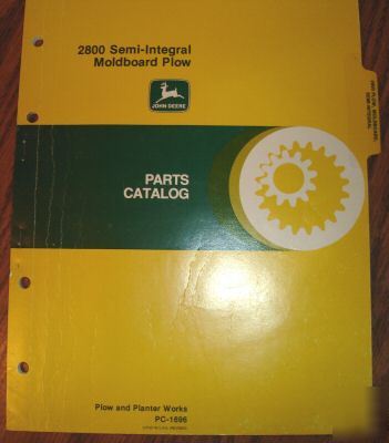 John deere 2800 moldboard plow parts catalog jd