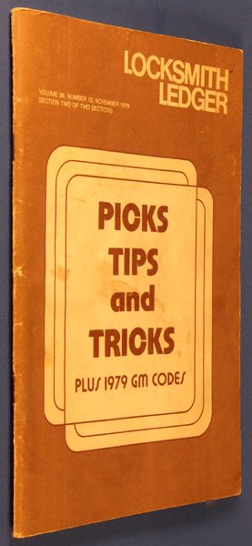 Locksmith ledger V38 12 1979 gm codes locksmith ledger