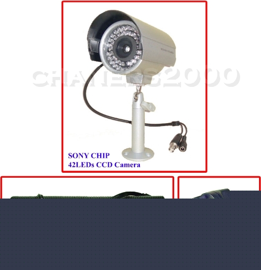 42LEDS sony ccd infrared colour camera, cable, adaptor