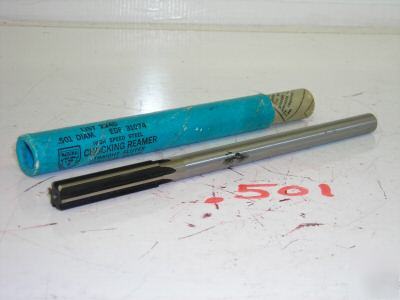 Nip national twist drill chucking reamer .501 str. flt