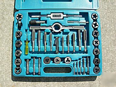 40 pcs #4 - 1/2 h.s.s tap & die set 