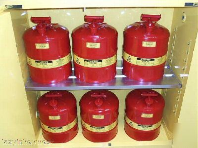 Justrite 5 gal safety can for flammable liquids