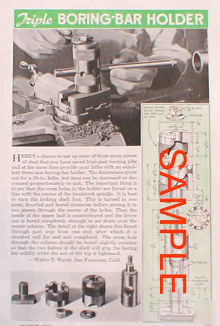 Rigid triple boring bar holder plans 10