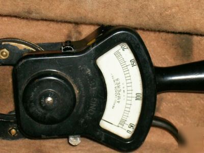 Rare crompton parkinson tong-test clamp on ammeters