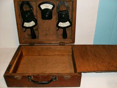 Rare crompton parkinson tong-test clamp on ammeters