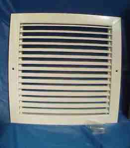 Titus steel cold air return grille 350RL 12 x 12