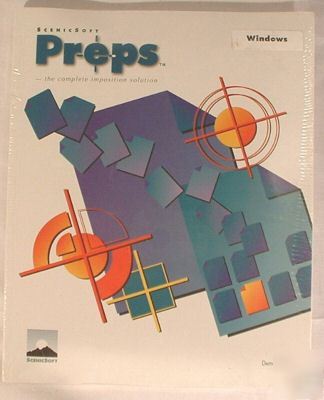 Scenicsoft preps demo guide book and 3/5IN disks.