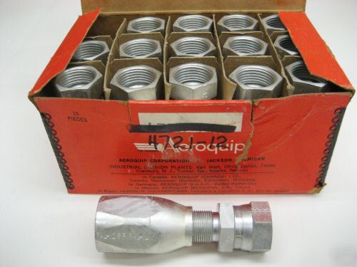 Aeroquip 4721-12-12S hydraulic fitting 3/4