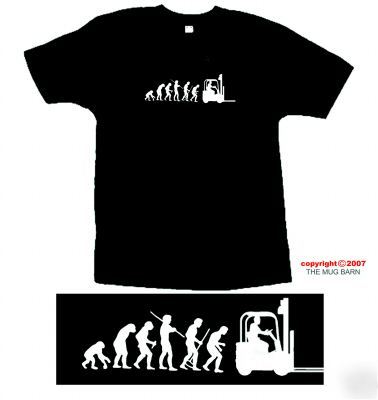 Forklift truck driver mens t-shirt size small 38