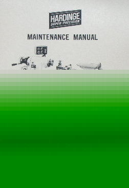 Oz~hardinge hlv-h metal lathe maintenance manual