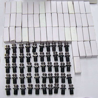 50 pcs. cincinnati cat 40 x 45 deg. coolant pull stud