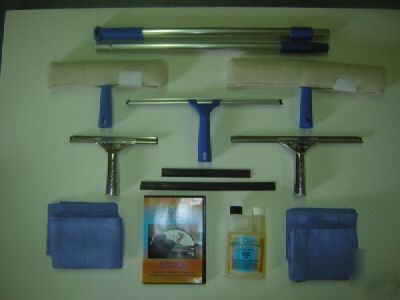 Professional window washing window cleaning kit