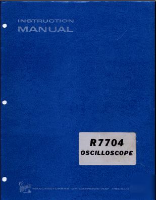 Tek R7704 service/op manual in 2 res+txtsearch+xtras 
