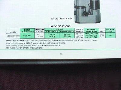 Dressler/quackenbush 4 hp positive feed pneumatic drill