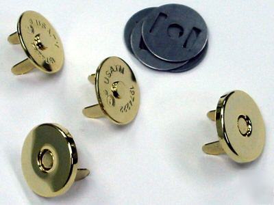 14MM magnetic purse snap closure gold slim 100 MSE14-gd