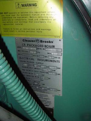 Cleaver brooks package boiler 1997 200CC-blr