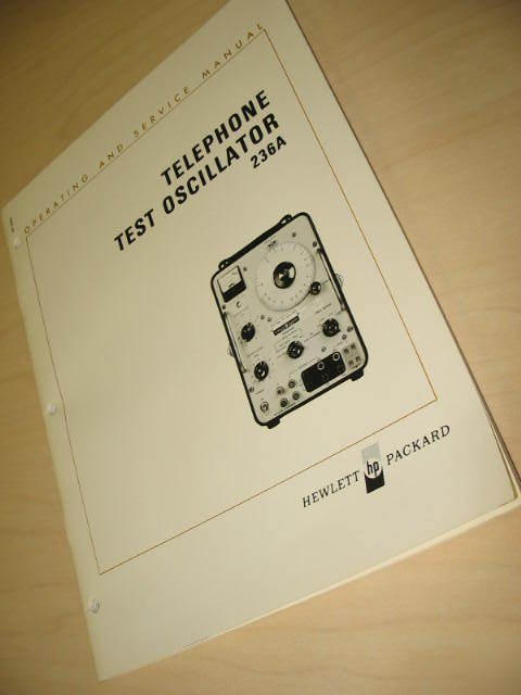 G27201 hp 236A operating & service manual