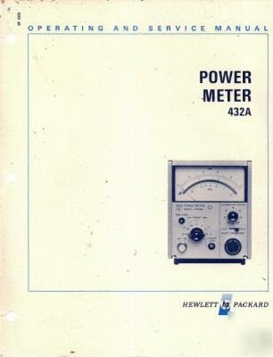 Agilent hp 432A commercial op & service manual high dpi