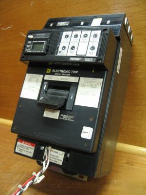 Square d breaker 125 amp 125A a LX36125G LX36125 w trip
