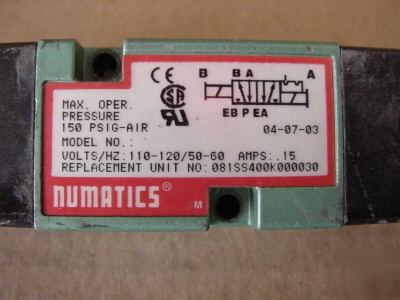 Numatics pneumatic valve 228-829B