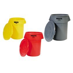 44 gallon brute round container-rcp 2643 yel