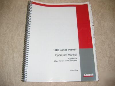 Case ih 1200 series planter tractor operators manual