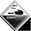 Corrosive sign-adh.vinyl-100X100MM(ha-027-ab)