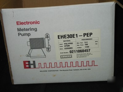 New iwako walchem EHE30E1-pep metering pump 5.4 gph 
