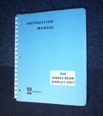 Tektronix D10 original service(instruction) manual