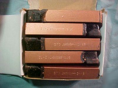 New carboloy 370 c-12 carbide c-style tool bit qt. 10 