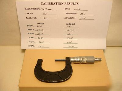 Craftsman d.j. 25-50MM outside micrometer 