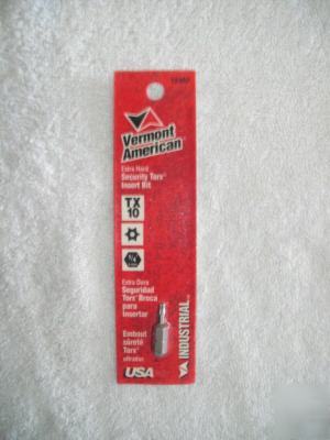 Vermont american TX10 torx extra hard insert bit 15352