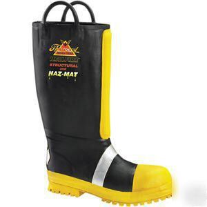 Thorogood hellfire structural haz-mat fire boot 9 1/2 m