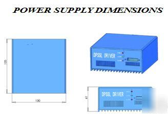 593NM 30MW cw dpss yellow laser module
