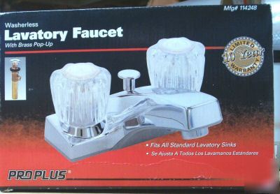 #FT05 - two handle lavatory faucet with pop-up