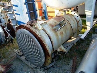 Heat exchanger, shell & tube, 600 sf, s/st,