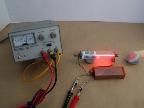 Melles griot heliun neon laser & hp 6214C power supply